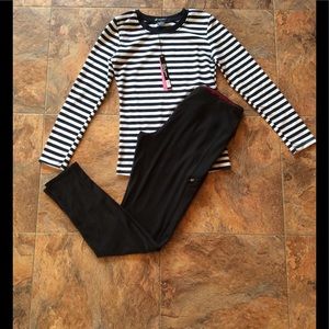 NWT CK Couture Striped Basic long sleeve